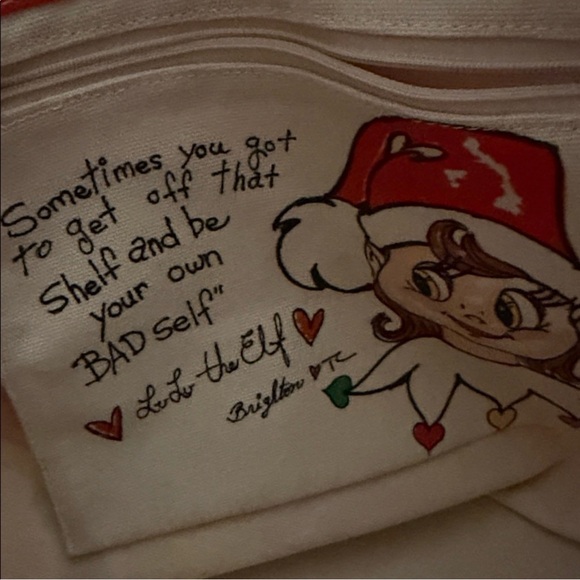 Brighton Limited Edition Love& Joy Large Colorful Bow Heart Pattern Tote. - Picture 3 of 6